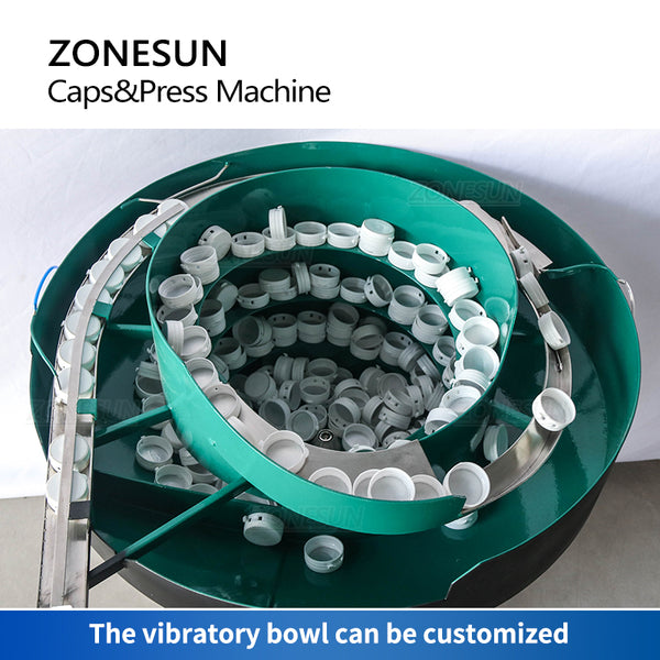 ZONESUN Chewing Gum Tear Off Flip Top Cap Sealing Machine With Cap Feeder Unscrambler  ZS-XG1870G