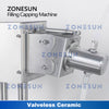 ZONESUN 0.14ml-25ml Automatic Small Vial Bottle Filling Sealing Machine Biological Reagents Oral Liquids Dropper ZS-XBFC20