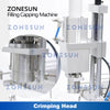 ZONESUN 0.14ml-25ml Automatic Small Vial Bottle Filling Sealing Machine Biological Reagents Oral Liquids Dropper ZS-XBFC20