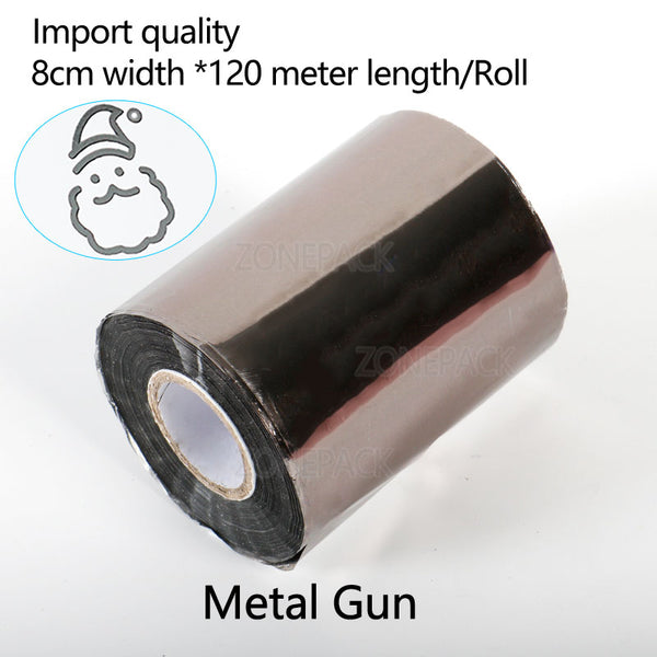 ZONEPACK 8cm Rolls Hot Foil Stamping Paper Heat Transfer Anodized Gilded Paper for Leather PU Wallet Hot foil stamping - Metal Gun / 8cm - Metal Gun / 10cm