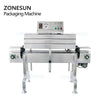 ZONESUN ZS-SX405 Automatic Bottleneck Cover Label Heat Shrinking Packaging Machine PP PVC Film Shrink Sleeve Labeling Machine