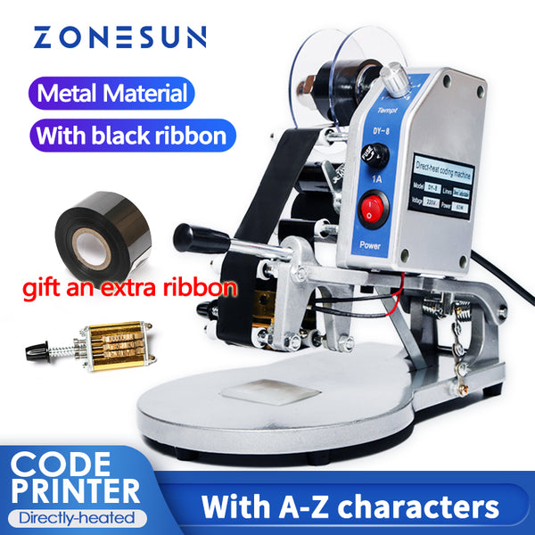 ZONESUN DY-8 Date Coding Printing Machine Hot Code Stamp Printer