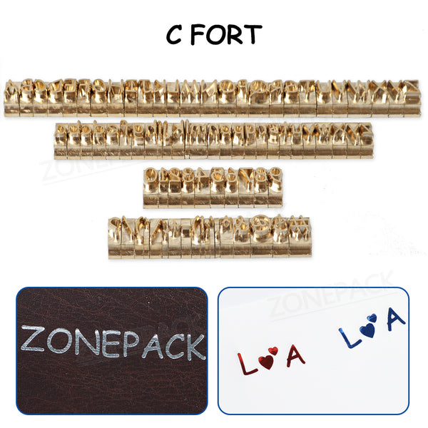 ZONESUN 3mm 6mm 10mm Copper Brass Stamping Flexible Letters Numbers Alphabets Symbols Characters Molds