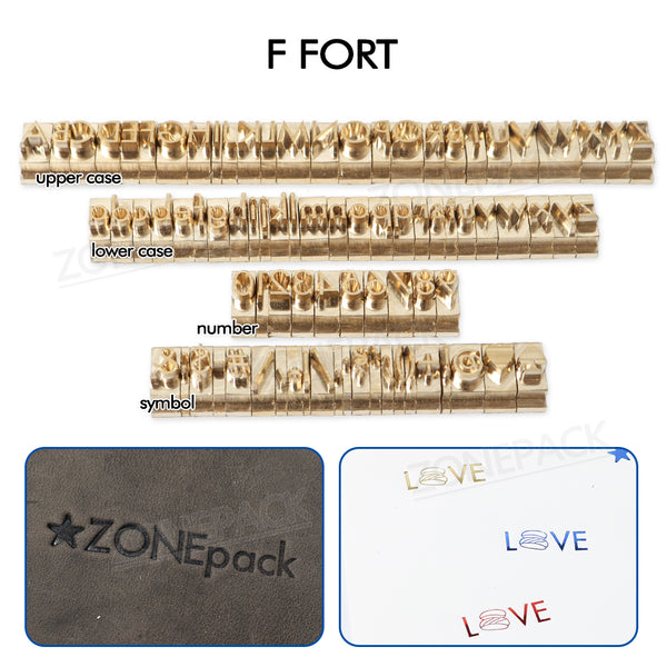 ZONESUN 3mm 6mm 10mm Copper Brass Stamping Flexible Letters Numbers Alphabets Symbols Characters Molds