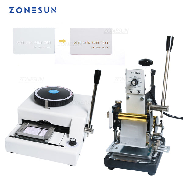 ZONESUN PVC Card  Credit Card Hot Stamping Machine Bronzing Machine Heat Press Machine - 110V / Knob version - 220V / Knob version