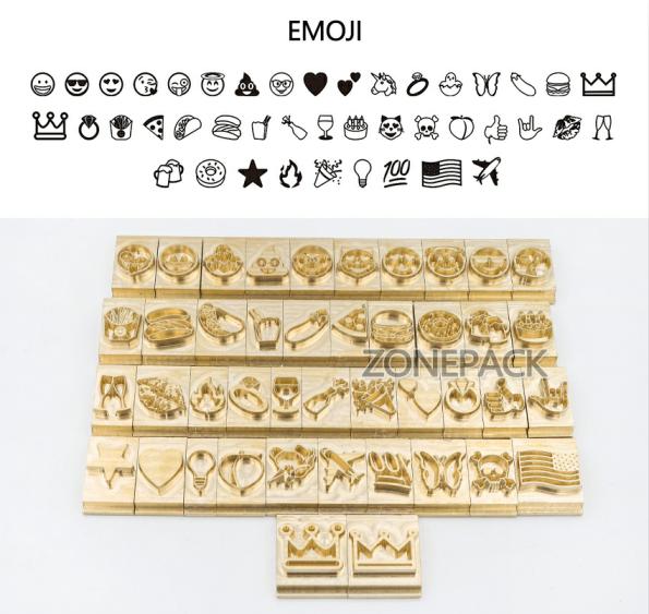 ZONESUN 3mm 6mm 10mm Copper Brass Stamping Flexible Letters Numbers Alphabets Symbols Characters Molds