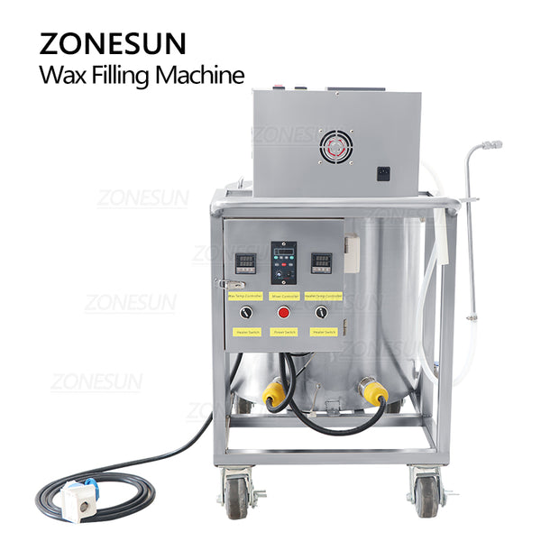 ZONESUN Semi Automatic Bee Wax  Candle Filling Melting and Mixing Machine  ZS-GTCD