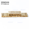 ZONESUN Alphabet Letter Fonts Of Ribbon Printer Heat Stamping Head Hot Stamping Spare Part Expiration Code Printing Machine