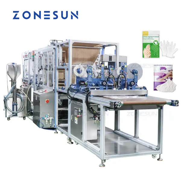 ZONESUN ZS-FHMS1GF Fully Automatic High Peed Hand And Foot Mask Filling Sealing Machine