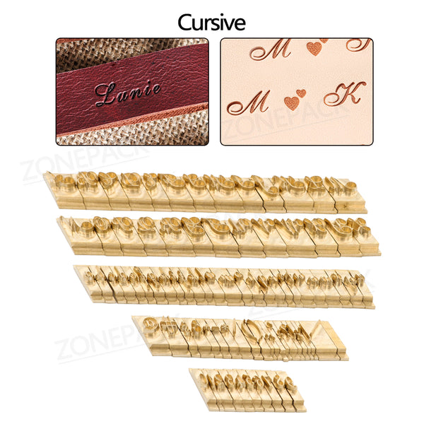 ZONESUN 3mm 6mm 10mm Copper Brass Stamping Flexible Letters Numbers Alphabets Symbols Characters Molds