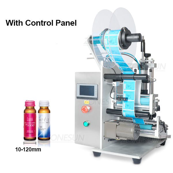 ZONESUN ZS-TB100S2 Semi Automatic Desktop Round Bottle Labeling Machine - ZS-TB100S1