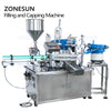 ZONESUN Desktop Hand Sanitizer filling machine Shampoo Disinfect Ethanol alcohol Spray Bottle Automatic Filing Capping Machine