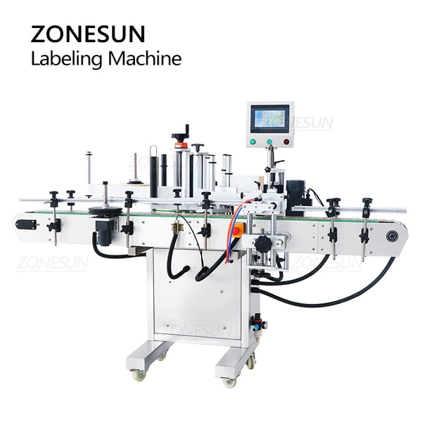 ZONESUN Automatic Labeling Machine Round Glass Plastic Bottle Jar Vial Production ZS-TB260S