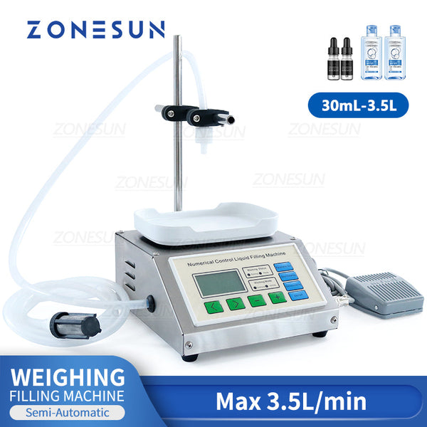 ZS-DP611W Semi Automatic Diaphragm Pump Liquid Weighing Filling Machine