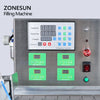 ZONESUN ZS-DTDP-4P Automatic Filling Machine Diaphragm Pump Beverage Shampoo Essential Oil  Four Nozzles Glass Bottle Jar Filler