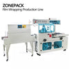 ZS-SPL1 Automatic Carton Bottle PVC PP PE POF Film Heat Tunnel Shrink Wrapping Machine