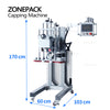 ZONESUN Automatic Capping Machine Screw Cap Bottle Packaging Machine ZS-XG20A