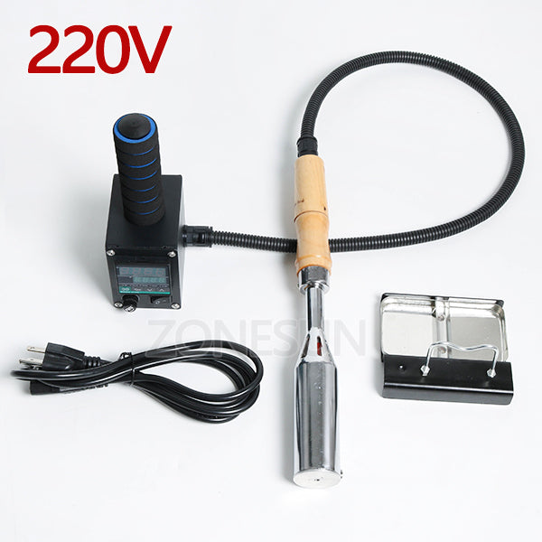 ZONEPACK Embossing Machine Handheld soldering Iron for Leather Wood Wedding Cake Embossing Custom Logo Hot Stamping Machine - 220V