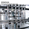 ZONESUN Full Automatic Explosion Proof Production Line Inflammable Liquid Alcohol Paste Servo Filling Capping Labeling Machine