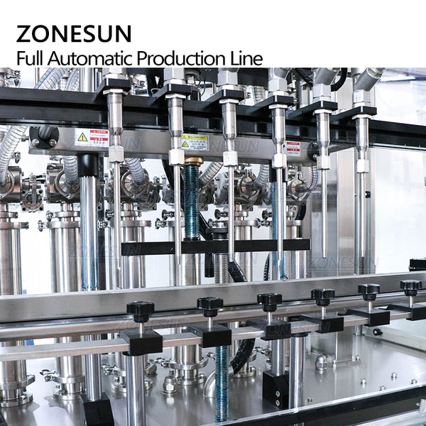 ZONESUN Full Automatic Explosion Proof Production Line Inflammable Liquid Alcohol Paste Servo Filling Capping Labeling Machine