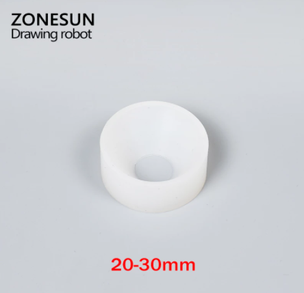 ZONESUN Capping Machine Chuck Cap for Capper 28-32mm 38mm 10- 50mm Round Plastic Bottle With Security Ring Silicone Capping