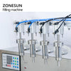 ZONESUN ZS-DTPP4E Pneumatic Automatic 4 Nozzles Liquid Filling Machine Lotion Eye Drops Juice Oil Gel Filler Peristaltic Pump