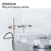 ZONESUN ZS-AFC1C Magnetic Pump Reagent Tube Plastic Ampoule Small Bottle Rotary Liquid Filling And Cap Pressing Machine