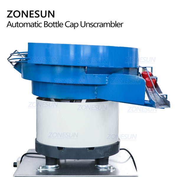 ZONESUN vibrator Feeder pump sprayer cap vibratory bowl feeder automatic bottle bowl sorter unscrambler for Capping Machine