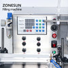 ZONESUN 4 Nozzles Automatic Bottle filling machine CNC Filler With Conveyor Corrosive Alcohol Eye Drop Syrup Cosmetic Liquid