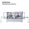 ZONESUN ZS-WB12A Full Automatic Pet Recycle 12 Heads Glass Bottle Washing Drying Machine Milk Rotary Wine Plastic Bottle