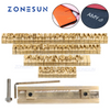 ZONESUN 3mm 6mm 10mm Copper Brass Stamping Flexible Letters Numbers Alphabets Symbols Characters Molds