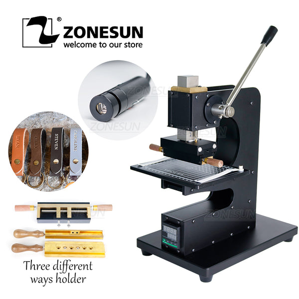 ZONESUN WT-90XTS Leather Hot Foil Stamping Machine with Infrared Locator