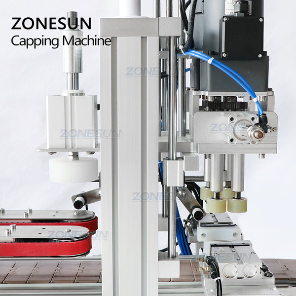 ZONESUN ZS-XG1870P Automatic Tabletop Tightening  Bottle Capping Machine Line With Vibratory Bowl