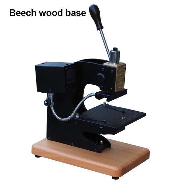 ZONEPACK Press Trainer Hot Foil Stamping Machine for Leather Wood Paper Branding Custom Logo Leather Marking Embossing Tools