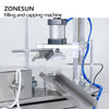 ZONESUN ZS-AFC1C Magnetic Pump Reagent Tube Plastic Ampoule Small Bottle Rotary Liquid Filling And Cap Pressing Machine