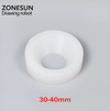 ZONESUN Capping Machine Chuck Cap for Capper 28-32mm 38mm 10- 50mm Round Plastic Bottle With Security Ring Silicone Capping - 1pcs 30-40mm