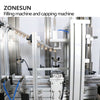 ZONESUN ZS-FAL180AD Automatic Bottle Filling And Cork Pressing Capping Machine  6 Head  With Dust Cover Red Wine Production Line