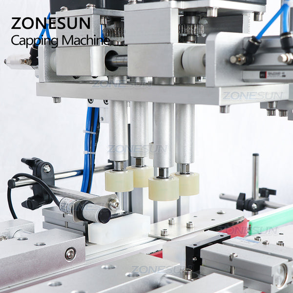 ZONESUN ZS-XG16P Automatic Linear Screw Shampoo Pet Bottle Dropper Capping Machine Cooking Oil With Cap Vibratory Feeder