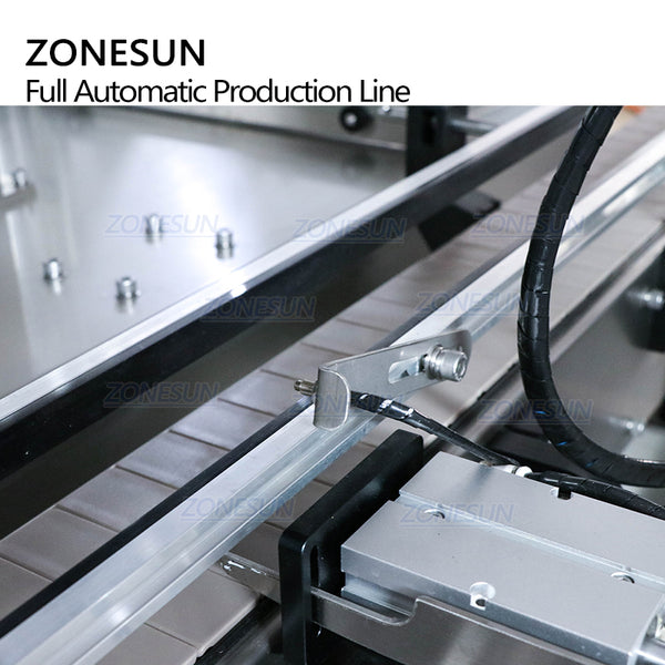 ZONESUN Full Automatic Explosion Proof Production Line Inflammable Liquid Alcohol Paste Servo Filling Capping Labeling Machine