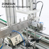 ZONESUN ZS-FAL180R7 Nail Polish Bottle Filling Cap Pressing Machine And Capping Machine Line With Cap Vibratory Feeder