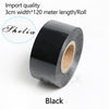 ZONESUN Hot foil Stamping Paper Heat Transfer Foil Roll - 3CM / black