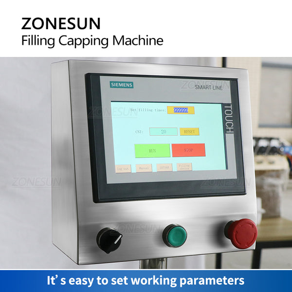 ZONEPACK Automatic Liquid Filling Capping Pressing Machine Rotary Plate Cap Feeder ZS-AFC9