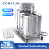 ZONESUN Semi Automatic Bee Wax  Candle Filling Melting and Mixing Machine  ZS-GTCD