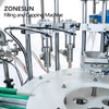 ZONESUN Desktop Hand Sanitizer filling machine Shampoo Disinfect Ethanol alcohol Spray Bottle Automatic Filing Capping Machine