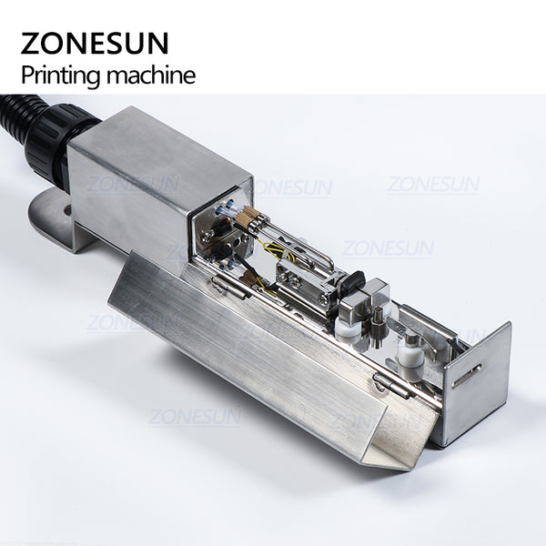 ZONESUN ZS-IIP800 Automatic Printer PVC Plastic Bottle Carton Date Inkjet Printer Printing Machine With Bracket For Production Line