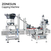 ZONESUN ZS-XG1870P Automatic Tabletop Tightening  Bottle Capping Machine Line With Vibratory Bowl