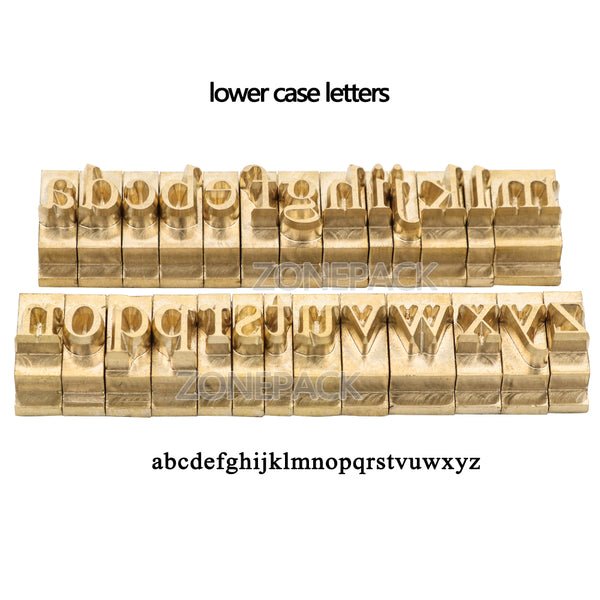 ZONESUN 3mm 6mm 10mm Copper Brass Stamping Flexible Letters Numbers Alphabets Symbols Characters Molds - Times New Roman / A6mm / lowercase a-z