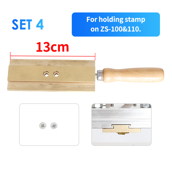 ZONESUN Hot Stamping Machine T Slot Letter Mold Holder ZS-TS - 4