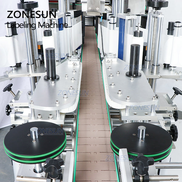 ZONESUN ZS-TB300Z Dual Use Automatic Bottle Labeling Machine Round and Square Bottle Sticker Double Sides Label Applicator