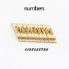 ZONESUN 3mm 6mm 10mm Copper Brass Stamping Flexible Letters Numbers Alphabets Symbols Characters Molds - Cursive / A6mm / numbers 0-9